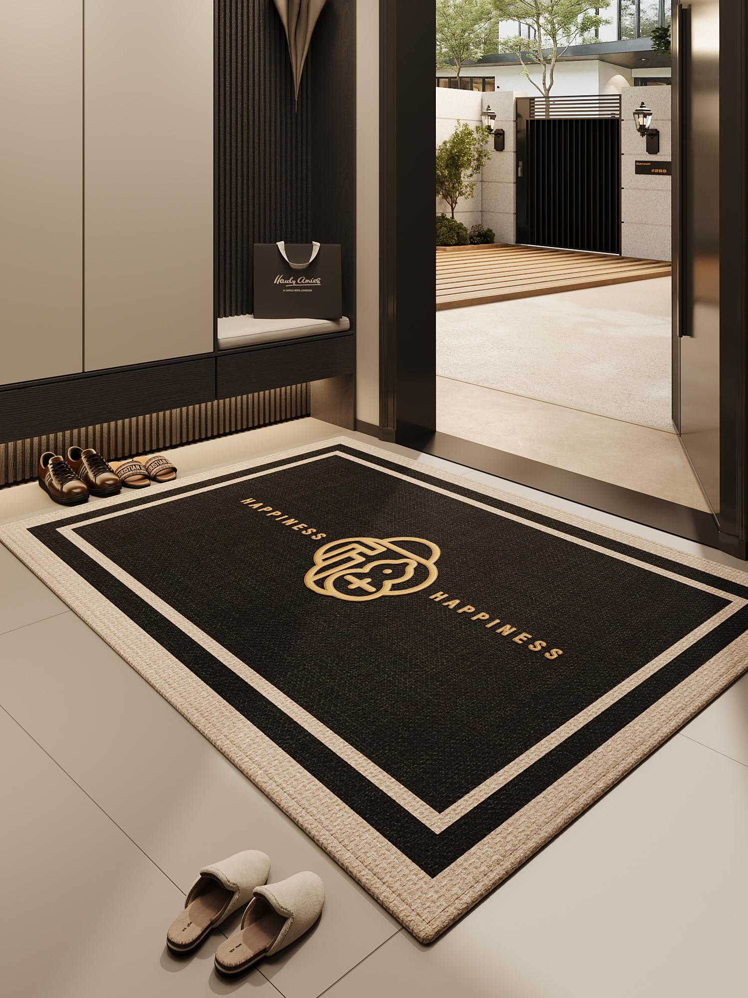 2025新款入户门地垫防滑除尘耐磨耐脏玄关大门口进门脚垫家用地毯