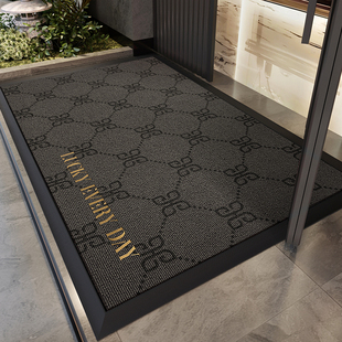 地垫入户门垫灰色玄关大门口进门脚垫刺绣防滑耐脏耐磨室外门外毯