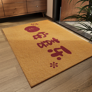 入户门地垫可裁剪仿椰棕大门口防滑进门脚垫除尘耐脏地毯耐磨耐脏