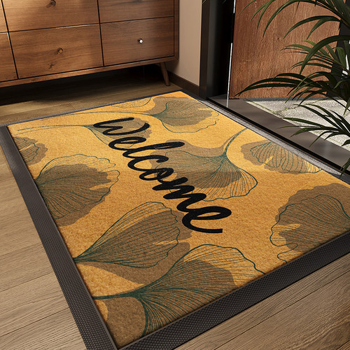 别墅高端入户门地垫玄关大门口进门脚垫仿椰棕除尘耐脏高级感地毯