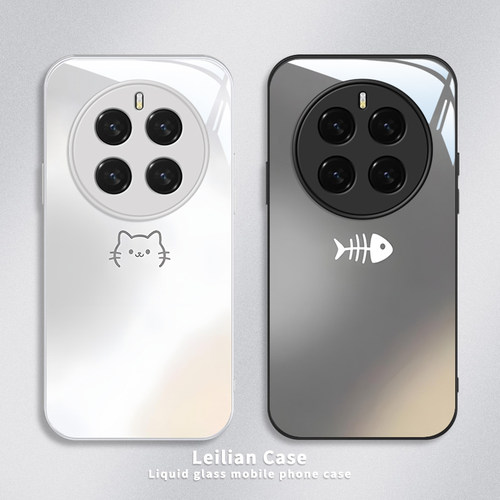 适用荣耀magic7手机壳猫咪鱼骨头