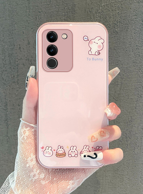 适用vivoS30手机壳S20可爱19硬18时尚S17e金属漆S16玻璃15卖萌Pro兔子12卡通S10创意17套9e全包7防摔女活力版