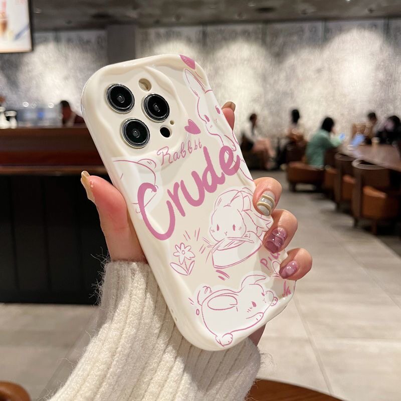 适用于苹果14Pro手机壳iPhone13卡通12mini绘画11简约风XS创意XR硅胶保护套6SPlus全包边7防摔8Plus软壳