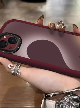 适用苹果15手机壳iphone14简约13mini个性12Pro带挂绳11女渐变爱心xsmax全包8plus保护7防摔6s软套se23极简潮