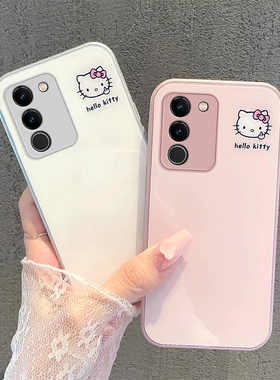 适用于vivoS19手机壳S18Pro简约S17t金属漆S15Pro玻璃S16猫S12新潮S10e创意S9e全包S7t防摔套S7e活力版