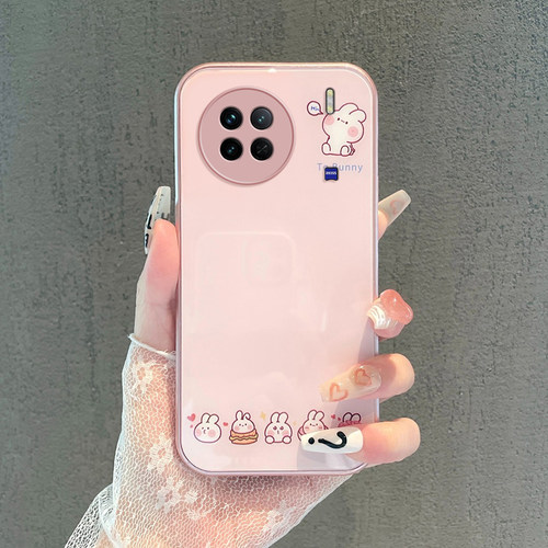 vivoX90钢化玻璃卡通手机壳防摔