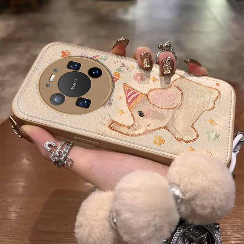 适用华为mate80系列可爱小象外壳