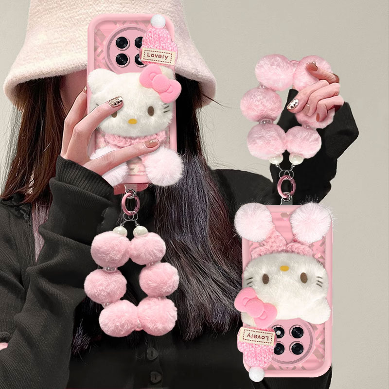 适用OPPOA6/5/4可爱毛绒手机壳