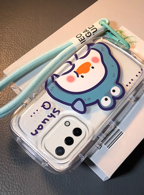 适用于OPPOA93新款手机壳网红卡通可爱鳄鱼帽鸭子OPPOPEHM00创意硅胶保护套全包防摔软壳时尚女