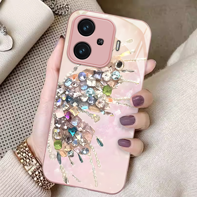 iQOOz9玻璃奢华时尚手机壳防摔