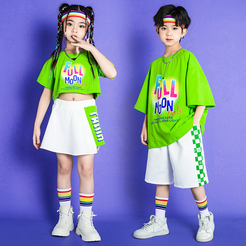 六一儿童表演服装夏季小学生啦啦队演出服套装少儿合唱班服拉拉队