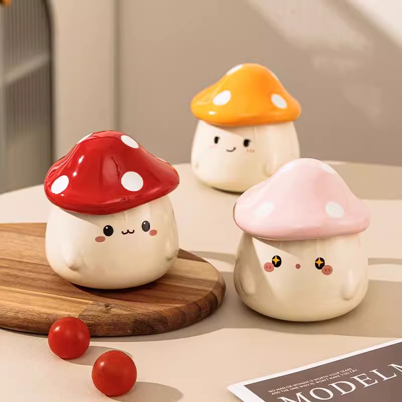 【工厂直销】蘑菇创意陶瓷马克杯