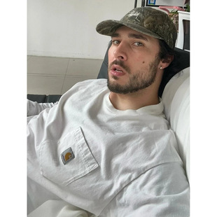 山系日潮 Car 经典口袋长袖打底衫工装T恤Tee Long T-shirt男女潮