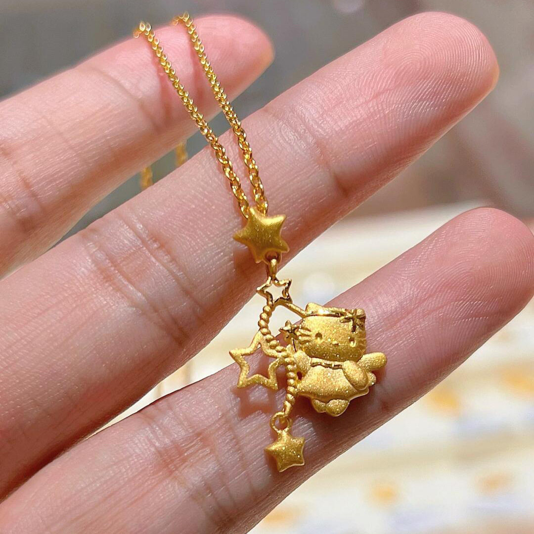 【限时特价】摘星凯蒂猫流苏项链女2026新款可爱气质精致钛钢不掉