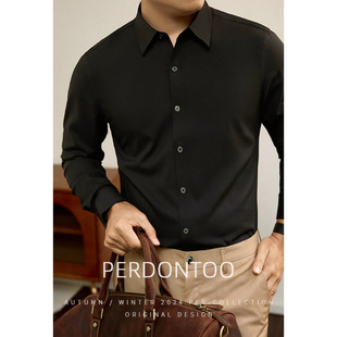 冲量3天 秋季 Cleanfit·美式 男长袖 2026新 猛男莫代尔高端衬衫