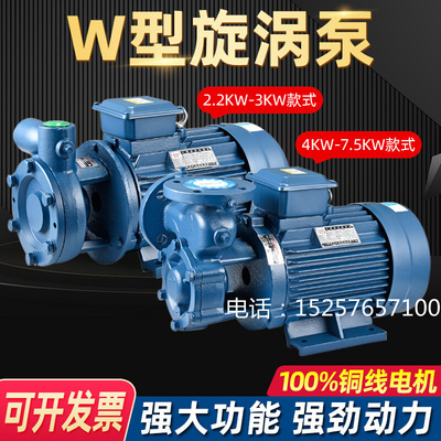 W型高扬程单级悬臂式漩涡泵增压泵高压泵锅炉给水补水泵三相380V