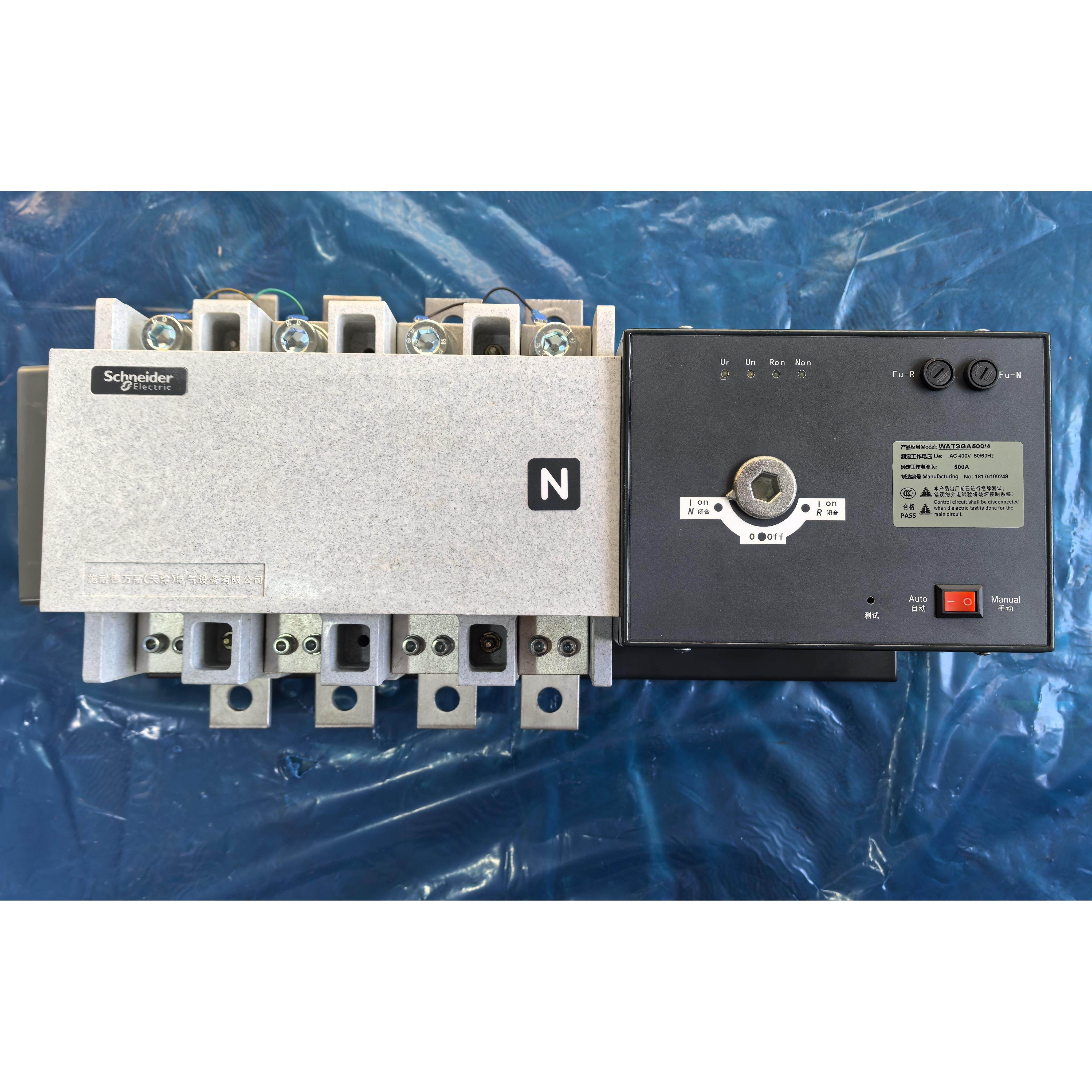 ,施耐德双电源WATSGA500 630 4 WATSGB500/630 4 R 4P 500A PC级