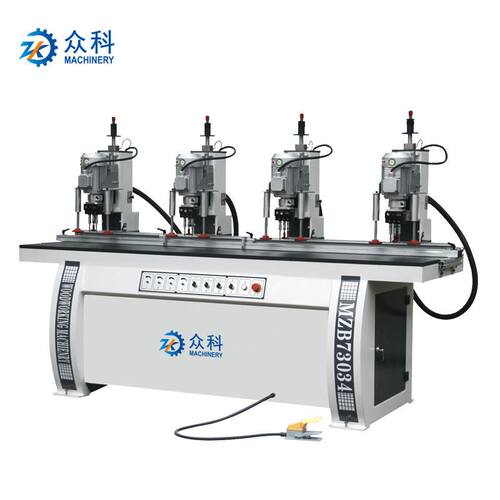众科四头铰链钻孔机 广东木工多排钻 MZB73034家具木门铰链钻