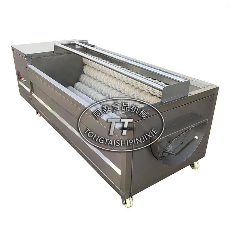 大型花生去泥毛辊清洗机 自动洗花生机器 果蔬清洗去皮设备