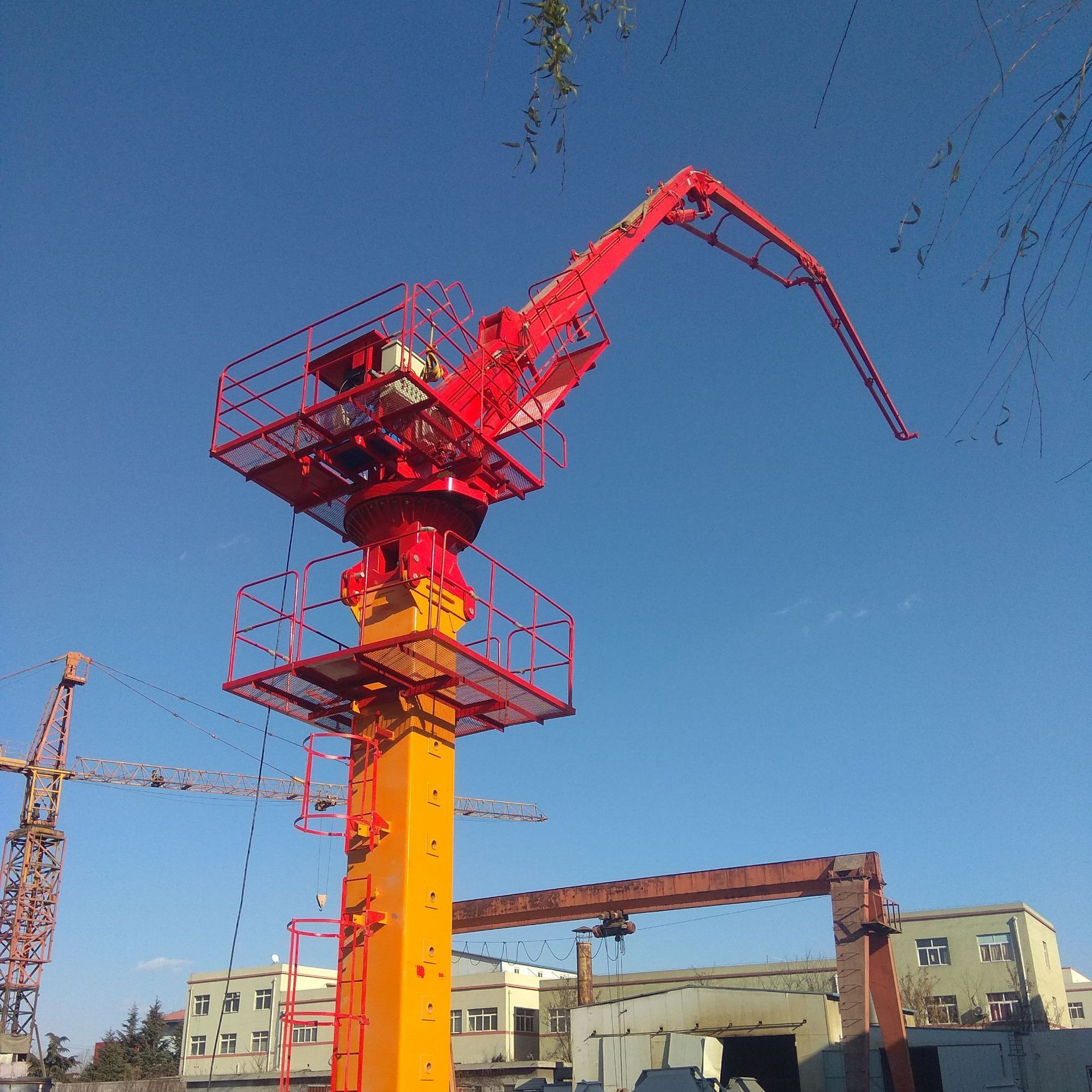 液压布料杆 21米 HGR21III混凝土布料杆 独立高度8米 南非布料机