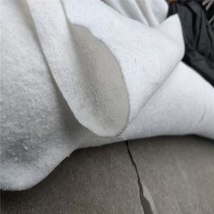 透水土工布毛毡路面养护大棚保温水泥种植棉毡无纺布白色工程布