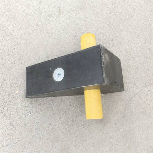 矿用橡胶止轮器 防止机车溜车 单面阻轮器带磁铁
