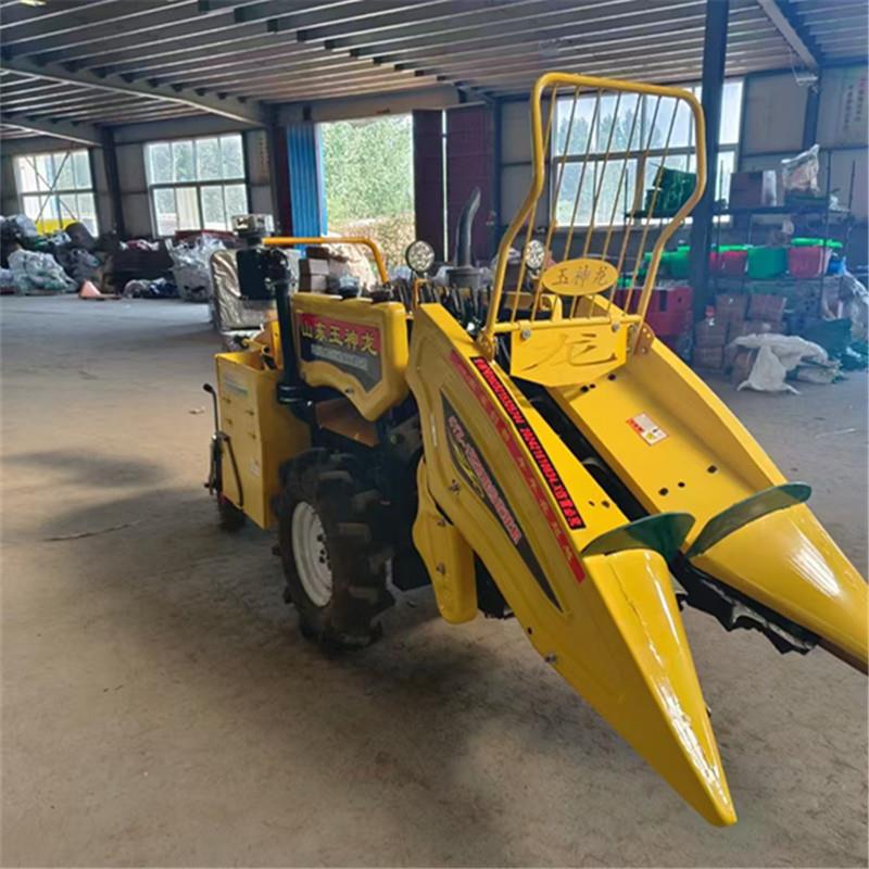 山东玉神龙新款小型玉米收割机手扶收获机器柴油单行玉米收割机