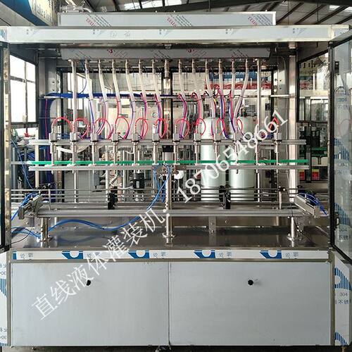 全自动2L液体灌装机 5L桶装液体灌装设备 1L液体灌装机械