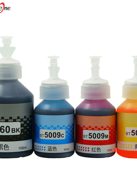 适用兄弟btD60BK 5009CMY打印机墨水DCP-T310 T300 T710W 425W 500W 700W T510 MFC-T800W T810W连供4色920DW