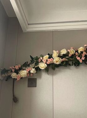 玫瑰花藤仿真条装饰藤蔓