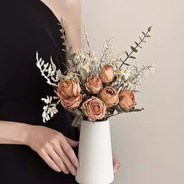 雏菊假花绢花客厅家居摆放小花束手捧花玫瑰装饰花卉仿真花高档,鲜花速递/花卉仿真/绿植园艺,仿真花,淘宝优惠券,粉丝福利购,淘宝优惠卷