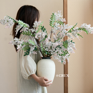 槐蕊仿真花假花摆设高级感逼真轻奢高端民宿客厅前台装饰花艺摆件