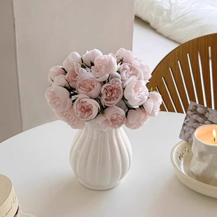 假花仿真花摆设客厅装饰花塑料花艺摆件室内茶几餐桌绢花花束盆栽