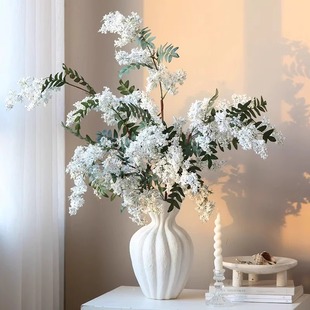 槐蕊仿真花假花高级感逼真摆设轻奢高端民宿客厅前台装饰花艺摆件