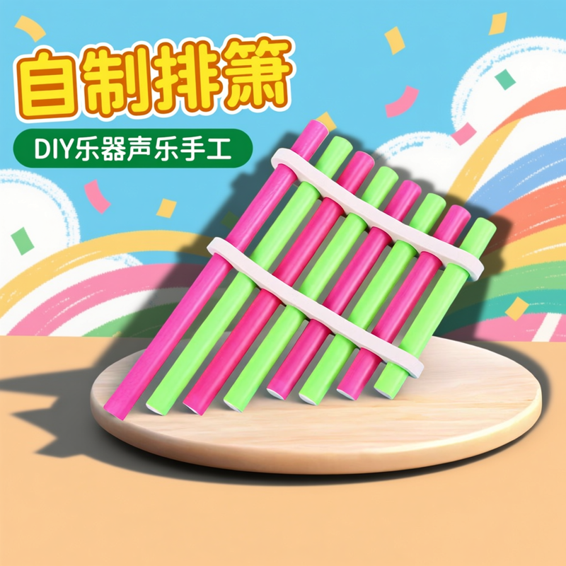 儿童自制排箫萧DIY乐器声乐手工音乐科学实验器材科技小制作实验