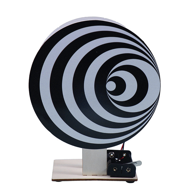 科技小制作视觉错误物理实验diy杜尚转盘科技小制作材料包儿童