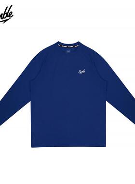 SLAMBLE男子跑步石墨烯抑菌运动超轻抗静电长袖T恤百搭美式