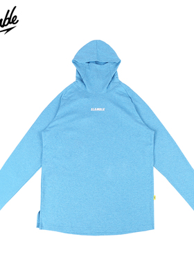 SLAMBLE秋季新款纯色连帽卫衣男女休闲运动长袖美式帽衫宽松潮