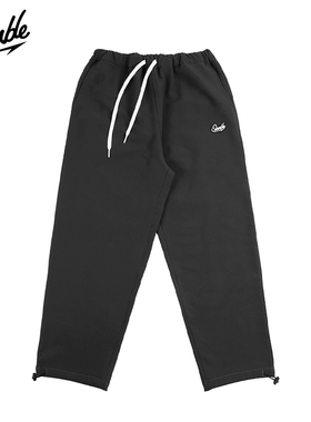 SLAMBLE冬季新款美式运动束脚长裤男跑步休闲百搭抽绳卫裤潮
