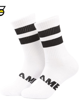 SLAMBLE秋季新款袜子男女 透气防臭中高筒运动篮球百搭休闲长袜子