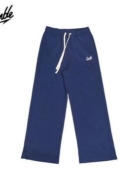 SLAMBLE阔腿宽松运动休闲裤女透气美式健身卫裤百搭潮秋季新款