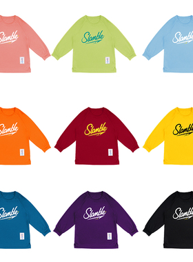 SLAMBLE儿童运动长袖T恤投篮服速干透气跑步宽松篮球健身上衣春夏