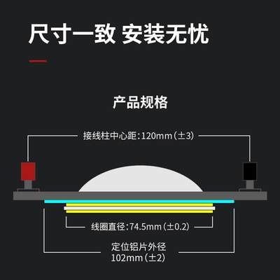 高端蓝膜75芯高音音圈大功率进口复合膜线圈专业钛复合膜74.5mm