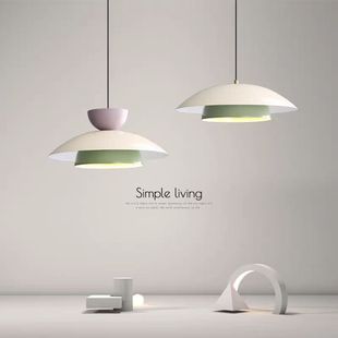 丹麦设计师餐厅吊灯轻发式奶油风饭厅餐桌灯具个性餐饮吧台吊灯