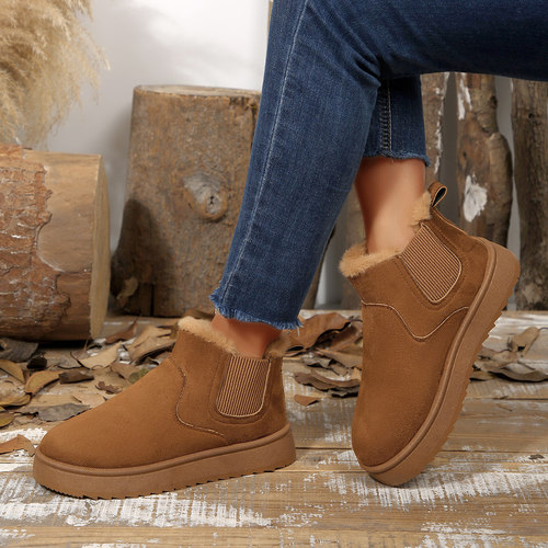 男士时尚厚底雪地靴防滑保暖棉靴