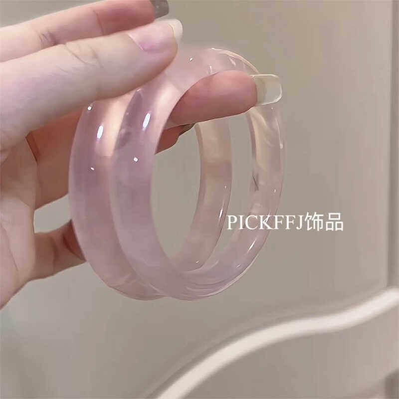 【粉晶手镯】冰透感粉水晶手镯 樱花粉氛围感 气质款 少女感