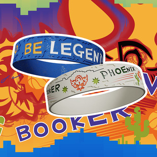 SAMPLE样品 布克双神揽日系列男生篮球手环太阳球迷运动周边腕带