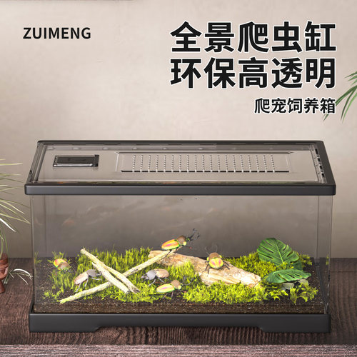 爬虫饲养盒独角仙锹甲虫生态造景