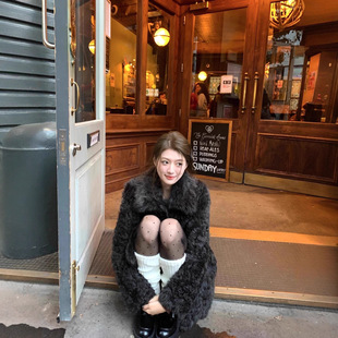 2025顽童托卡皮草皮毛一体毛毛外套泰迪卷毛羊毛大衣保暖御姐风