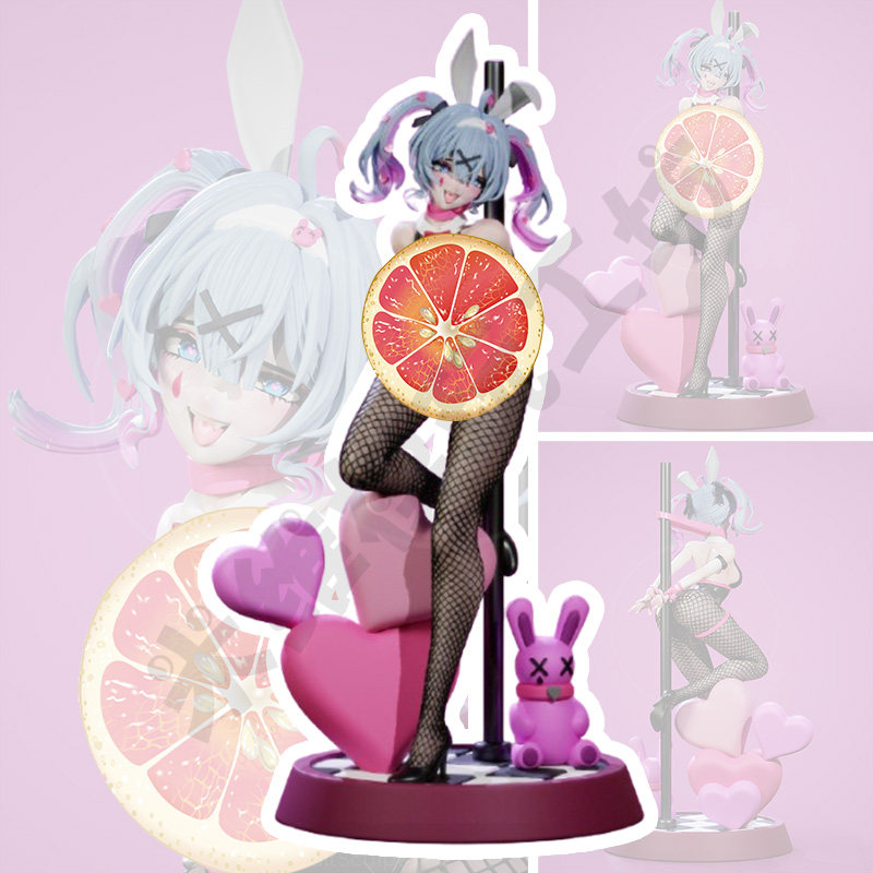 初音未来兔女郎高精度GK手办3D打印[赠眼睛水贴未上色白模]